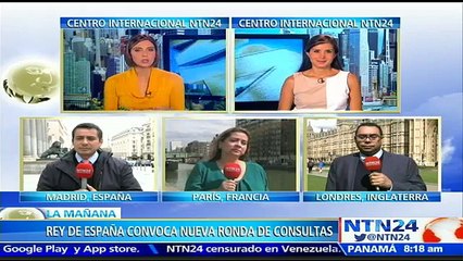 Rey de España convoca nueva ronda de conversaciones con líderes políticos para definir candidato de Gobierno