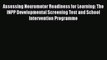 PDF Assessing Neuromotor Readiness for Learning: The INPP Developmental Screening Test and