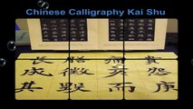 Kai Shu Chinese Calligraphy Sample Characters in Wei Bei Style 痛亥而
