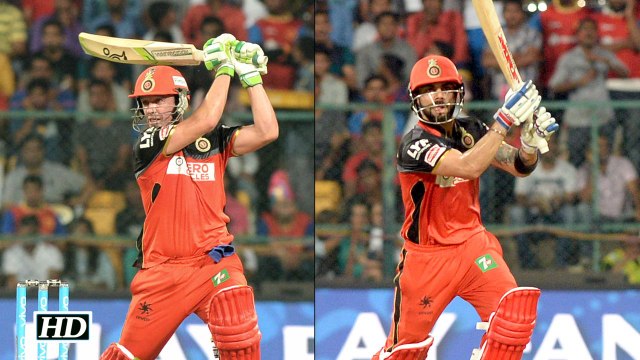 IPL 9 RCB vs SRH De Villiers Virat Kohli Star in RCBs Superb Win Full Report
