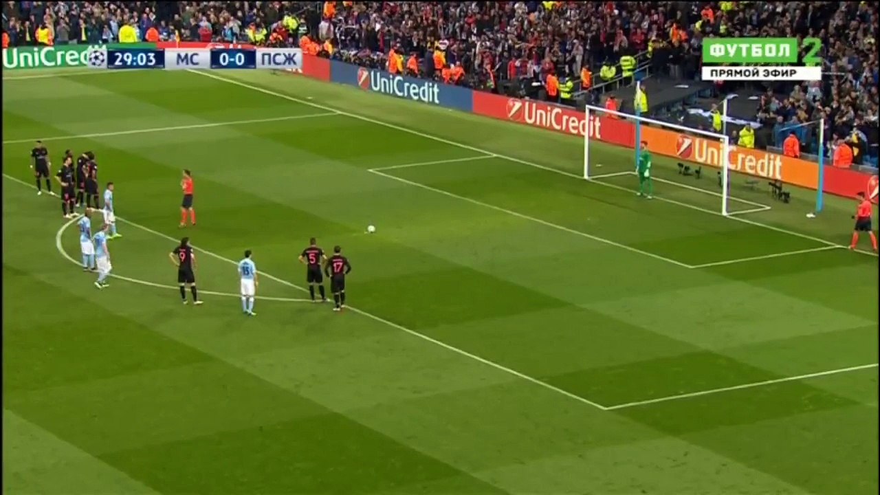 Sergio Agüero Incredible Penalty Miss HD - Manchester City 0 - 0 PSG 12.04.2016 HD