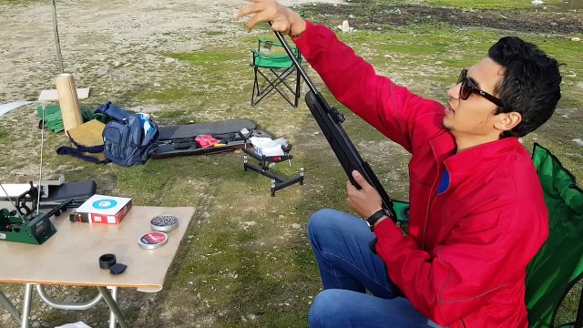 Gamo Shadow Dx 5.5 mm _ .22 cal Chrony with Jsb rs pellets