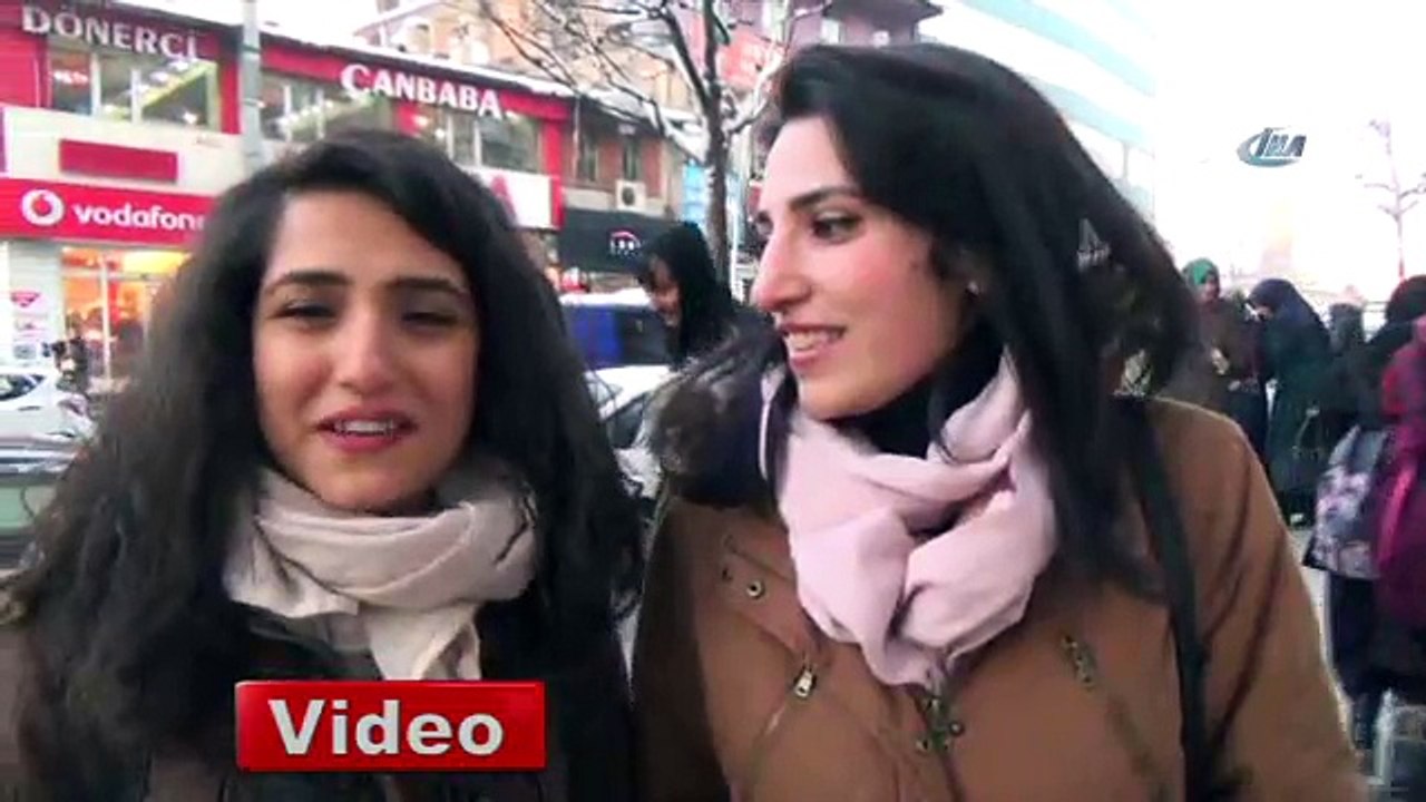 Erzurumlular buzlu kaldırımda zor anlar yaşadı