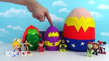 DC Superhero Girls Play-doh Surprise Eggs with Batman Toys & Justice League Toys & Frozen by KidCity
