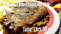 Easy Oven Baked Beans and Pork Chops Recipe