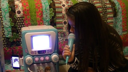 Disney Frozen Deluxe Karaoke Machine 2 Hit Songs From The Movie