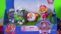 PAW PATROL Toys Unboxing Skye with Pup Pack   a Paw Patrol Pup Demonstration Chase, Rubble & Zuma
