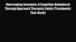 [Read book] Overcoming Insomnia: A Cognitive-Behavioral Therapy Approach Therapist Guide (Treatments