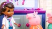 Pig George da Família Peppa Pig Retira o Gesso na Doutora Brinquedos! Completo em Portugues Toys
