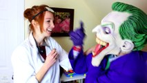 Pink Spidergirl Pregnant & Spiderman vs Joker! Spiderbaby & Frozen Elsa Superhero Fun in R