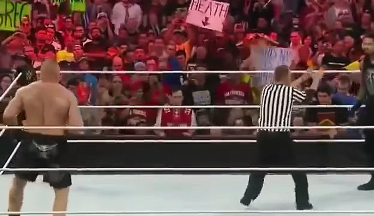 wwe raw Roman Reigns vs Brock Lesnar full show hd dailymotion