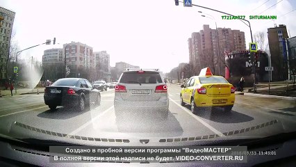 Необычное ДТП с биотуалетом