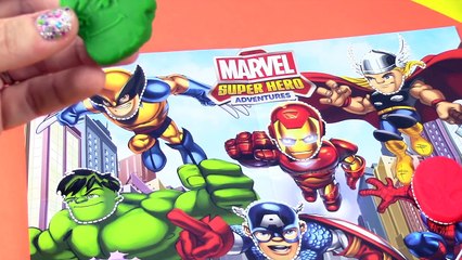 PLAY DOH Super Hero - Spiderman, Hulk, Ironman, Captain America, Wolverine, Thor, Zurg