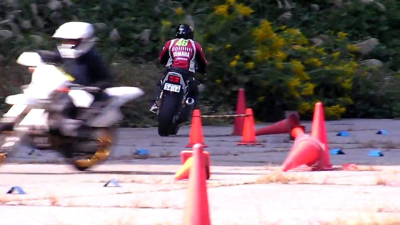 XJR400 2012-10-21 瀬女練習会 バイクジムカーナ 石川瀬女高原