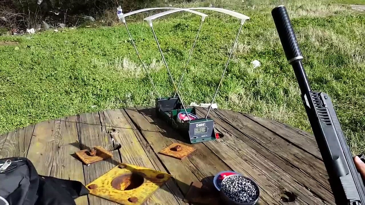 Zoraki Ultra .22 cal 4 Pump Chrony Test  Jsb Rs 13.43 grain pellet