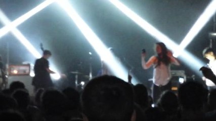 Surprise Drop Kick Sends A Fan Hurtling Off Stage