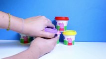 Peppa Pig Dough Set Play Doh Cans Peppa Pig Molds and Shapes Peppa Playset Part 3