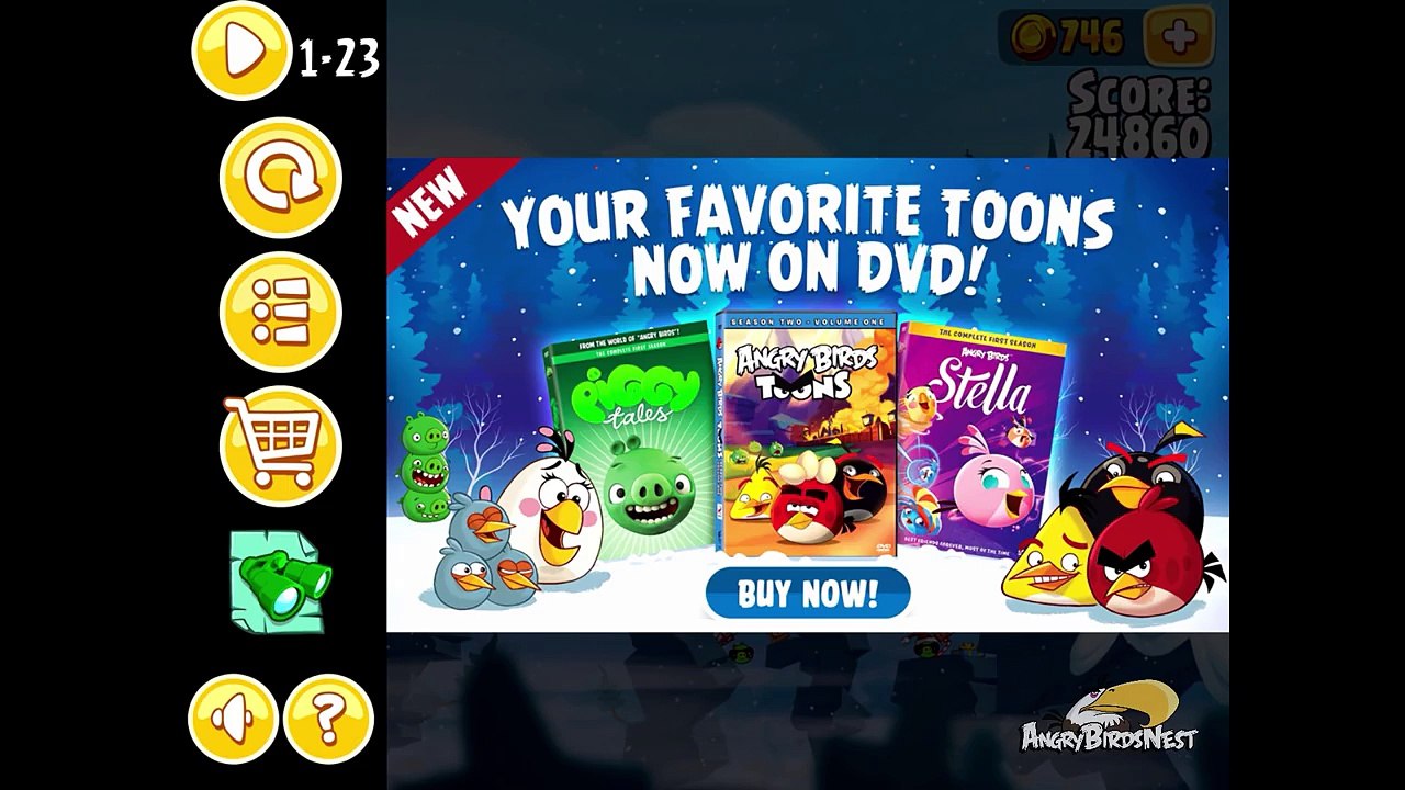 Angry Birds Seasons Ski or Squeal Golden Egg #68 Walkthrough