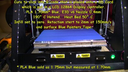 3D Printer Zero Infill test, saves plastic , money and time