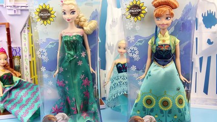 NEW FROZEN FEVER DOLLS Elsa & Anna Frozen 2 Dolls vs Mattel Disney Originals