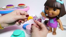 Play Doh Peppa Pig Picnic Basket Cesta de Picnic Dora The Explorer Dough Set Toys Part 2