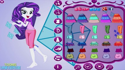 My Little Pony Equestria Girls Rainbow Rocks Miss Generosity Rarity Dress Up Game HD