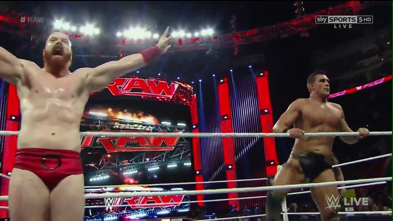 ROMAN REIGNS BRAY AND SHEAMUS ALBERTO DEL RIO BIG MAN AND BIG MATCH