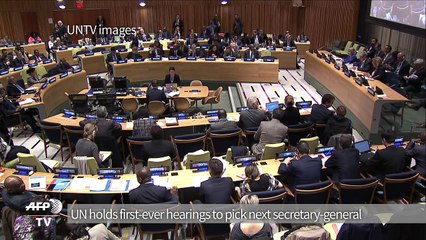 UN holds first-ever hearings to pick world's top diplomat