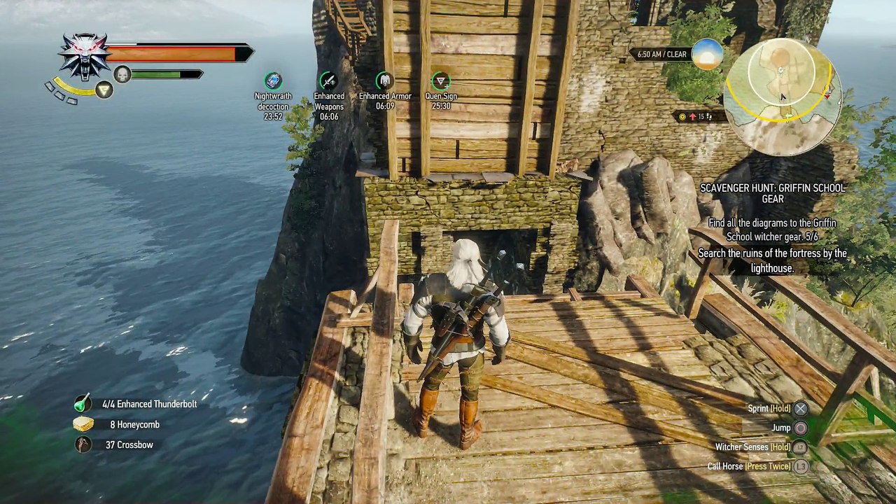 WITCHER 3 DEATH MARCH! WALKTHROUGH 79 - SCAVENGER HUNT GRIFFIN SCHOOL GEAR