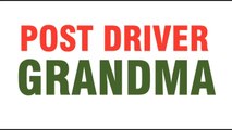 Man Saver Post Driver Duels - 80 year old grandma pounds posts
