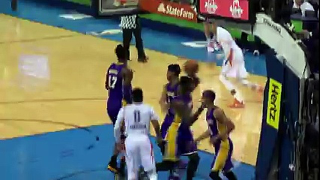 Russell Westbrook Records First Half Triple-Double