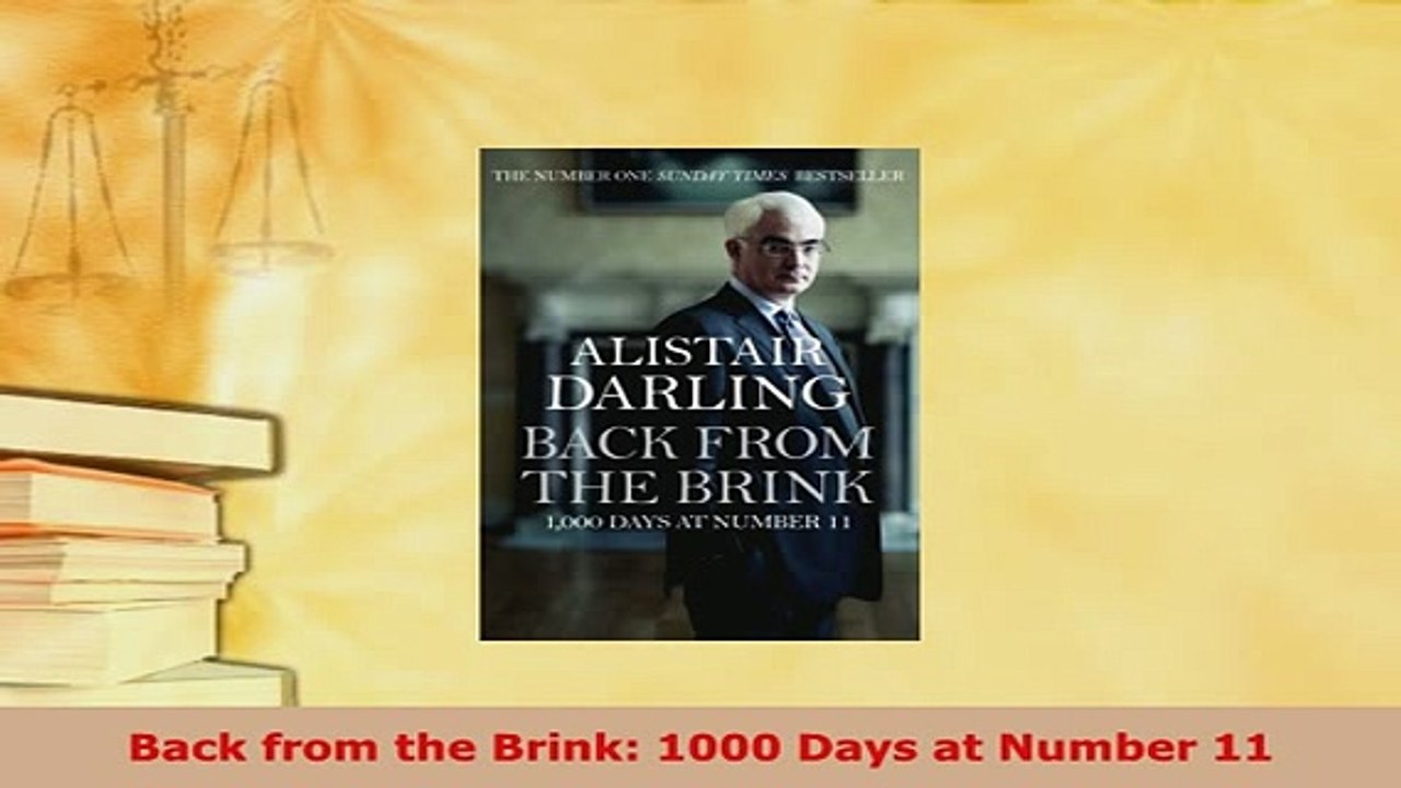 PDF  Back from the Brink 1000 Days at Number 11 Read Full Ebook