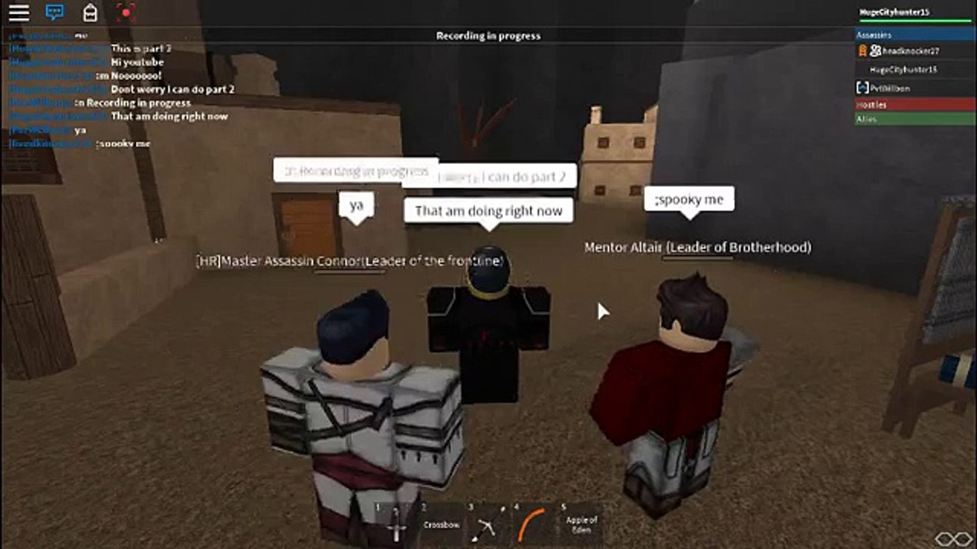 Roblox Assassins Creed Part 2 Tour Video Dailymotion - assassin creed games on roblox please