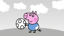 Peppa Pig - Desenhos para Colorir Peppa Pig para Pintar Desenho Animado Infantil - George e a Bola