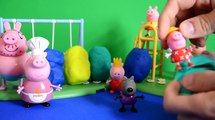 Play Doh Peppa Pig Surprise Eggs Peppa Pig Friends Mammy Pig Daddy pig WOW
