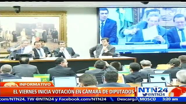 Diputados de Brasil votarán este domingo el pedido de ‘impeachment’ contra Rousseff