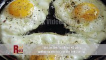 Fried Eggs On Frying Pan