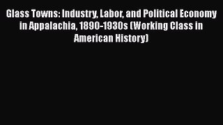 [Read book] Glass Towns: Industry Labor and Political Economy in Appalachia 1890-1930s (Working