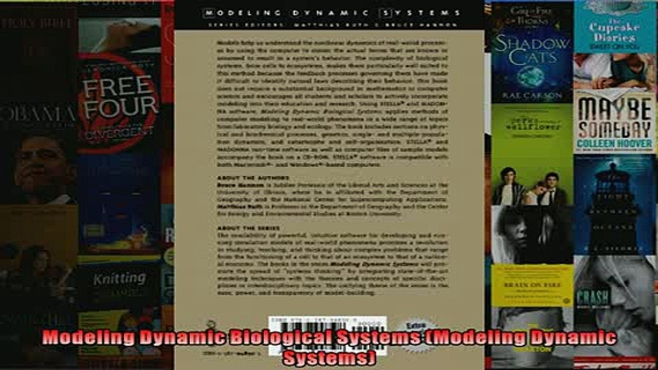 FREE DOWNLOAD  Modeling Dynamic Biological Systems Modeling Dynamic Systems  DOWNLOAD ONLINE