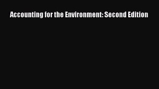 Read Accounting for the Environment: Second Edition Ebook Free