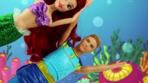 Frozen Anna and Elsa Become Mermaids for Ariel and Mermans Wedding DisneyToysFan