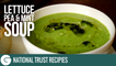 How to make National Trust Lettuce Pea and Mint Soup