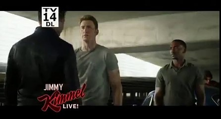 CAPTAIN AMERICA CIVIL WAR ANT MAN JOINS TEAM CAP EXCLUSIVE CLIP  (2016) JIMMY KIMMEL LIVE