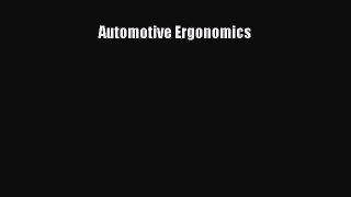 Download Automotive Ergonomics PDF Online