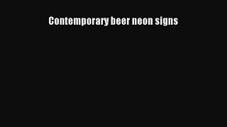 Read Contemporary beer neon signs Ebook Free