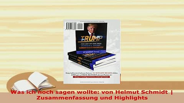 PDF Was ich noch sagen wollte von Helmut Schmidt Zusammenfassung und Highlights Download Full Ebook