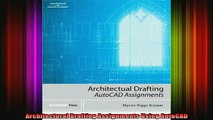 Read  Architectural Drafting Assignments Using AutoCAD  Full EBook