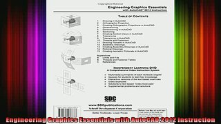 Read  Engineering Graphics Essentials with AutoCAD 2012 Instruction  Full EBook