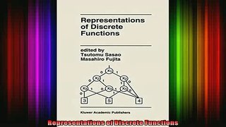 Read  Representations of Discrete Functions  Full EBook