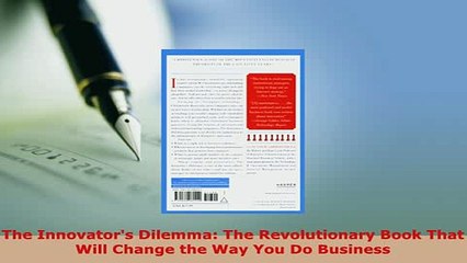 PDF  The Innovators Dilemma The Revolutionary Book That Will Change the Way You Do Business Read Full Ebook
